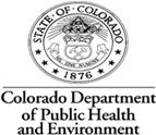 About Us Colorado Department of Public Health and Environment Logo