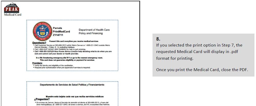 Print Medicaid – colorado.gov/health