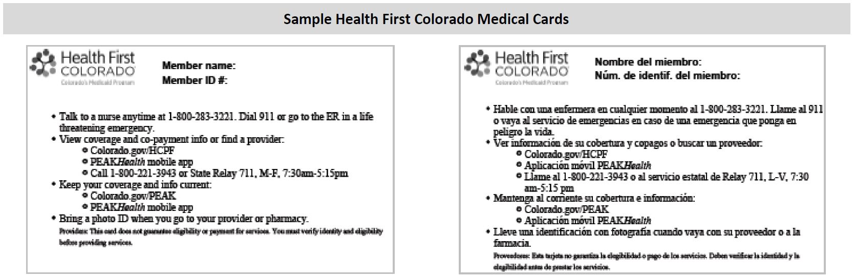 How do I print a Health First Colorado medical card through PEAK?
colorado.gov\/health