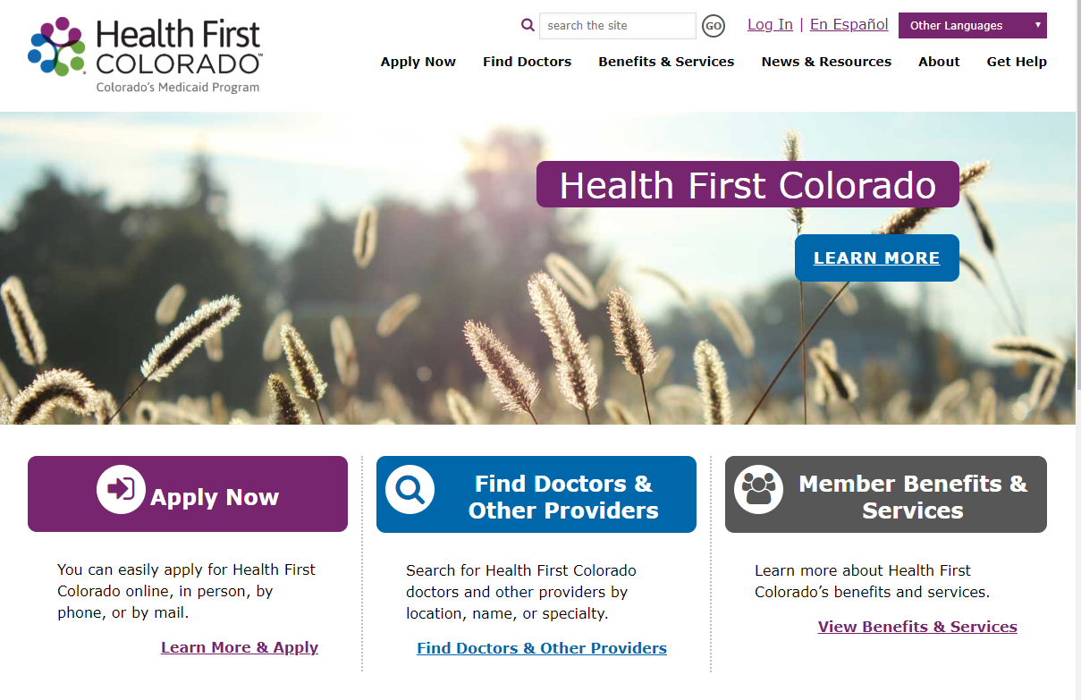 HealthFirstColorado.com Home Page